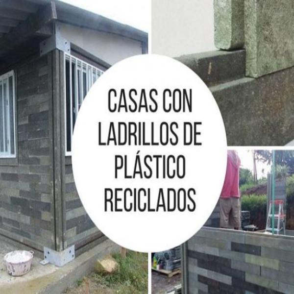 ¡Construcción de viviendas con ladrillos de plástico reciclado!